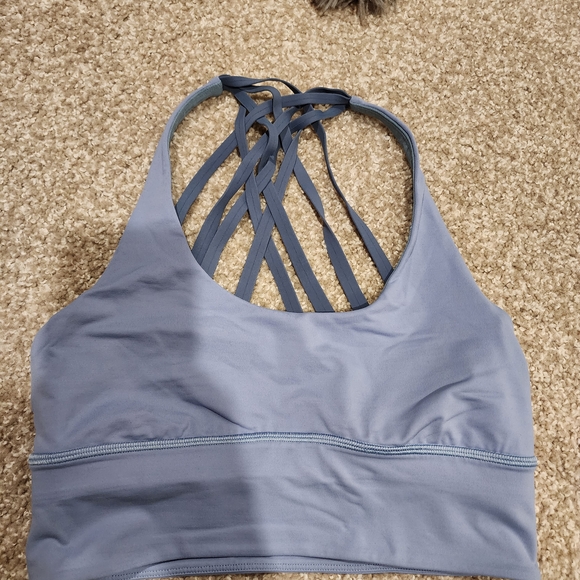 lululemon athletica Tops - Lululemon Athletica Strappy Blue Tank Top